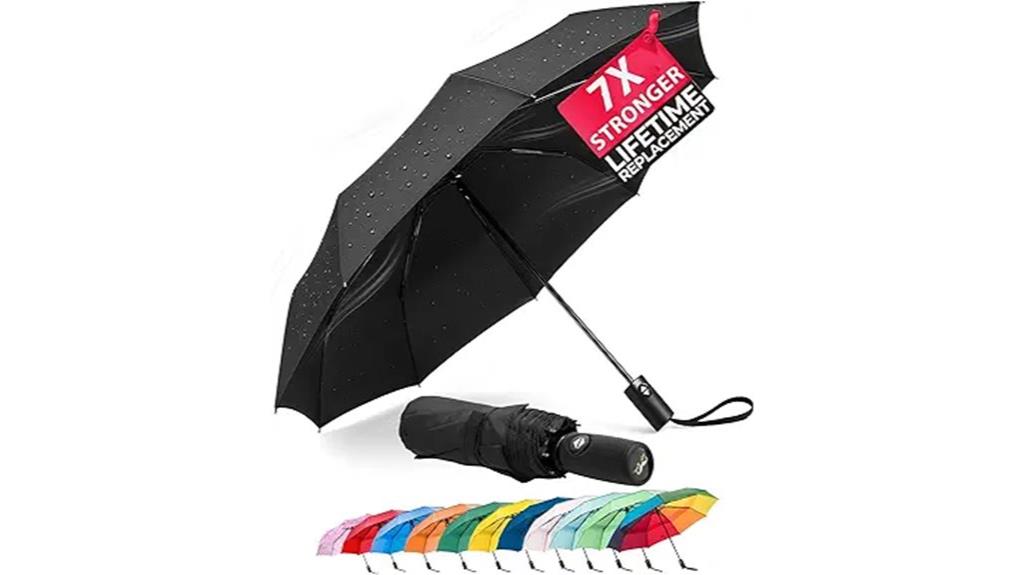windproof automatic travel umbrella