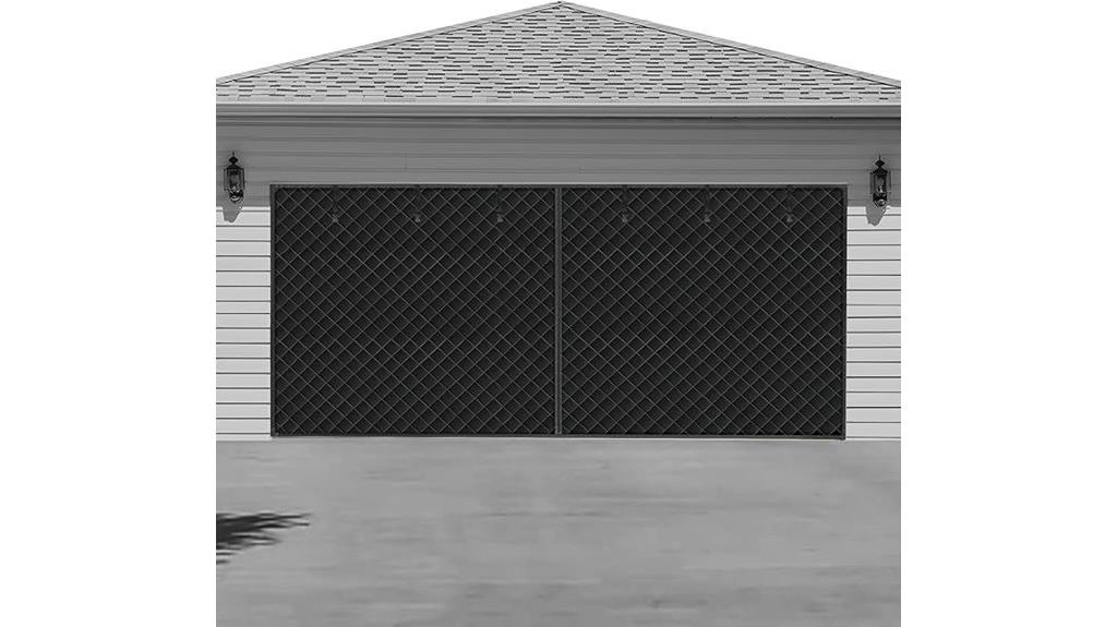 winter garage door screen