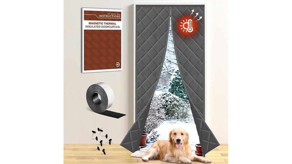 winter insulated magnetic curtain