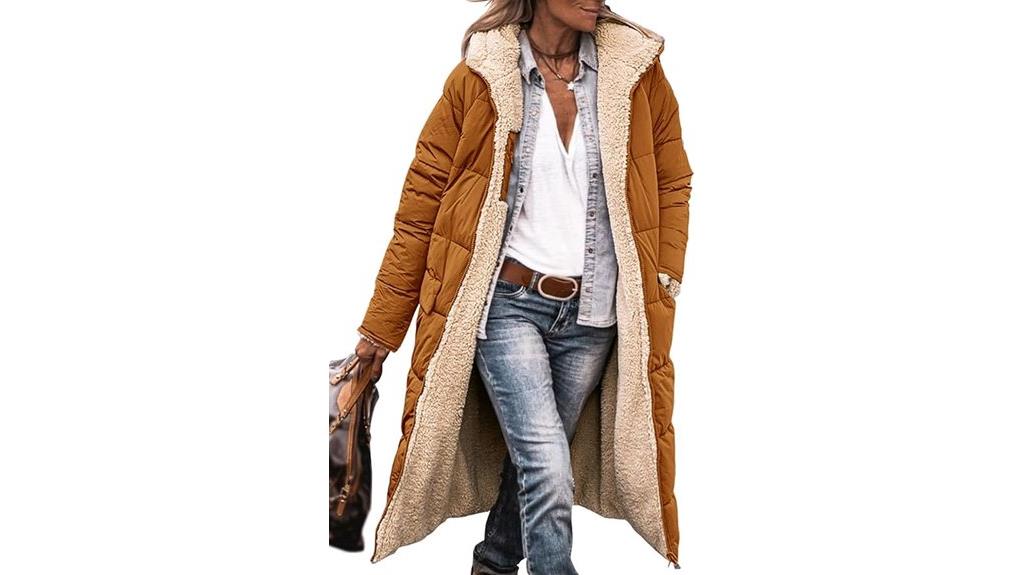 winter shearling fleece coat