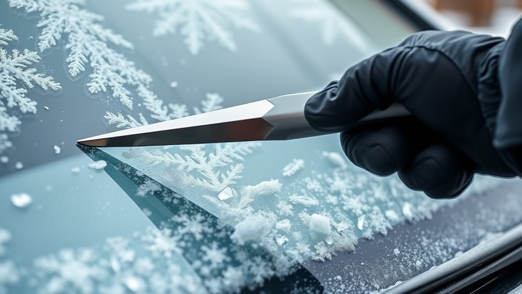winter windshield de icer tools