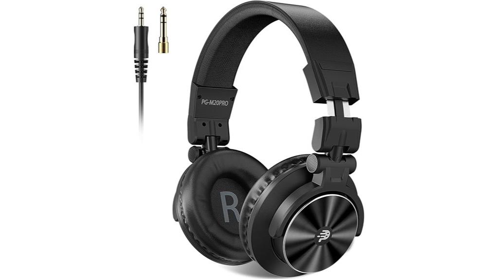 wired studio monitor headphones