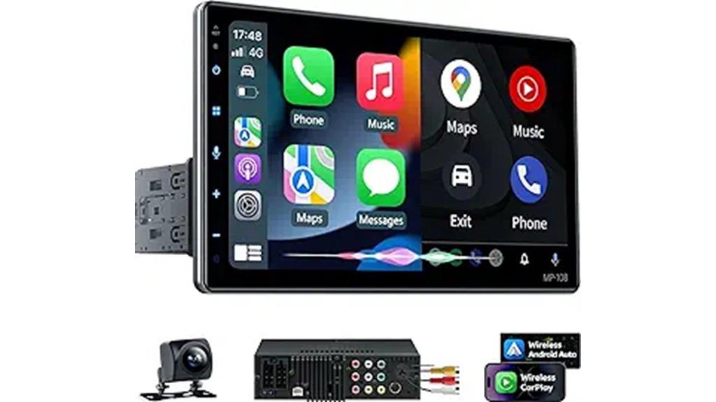 wireless car stereo with touchscreen