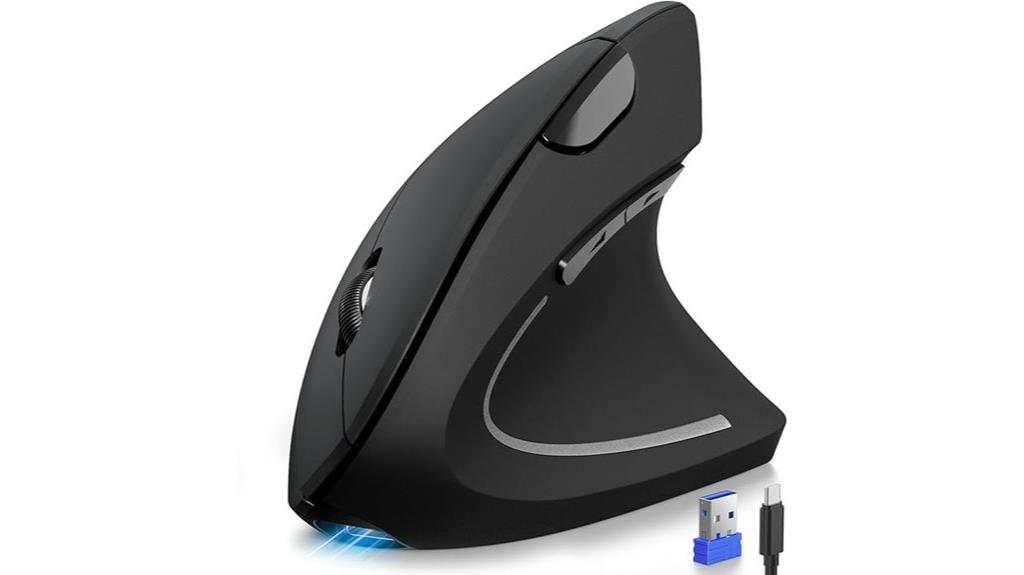 wireless ergonomic mouse with dpi