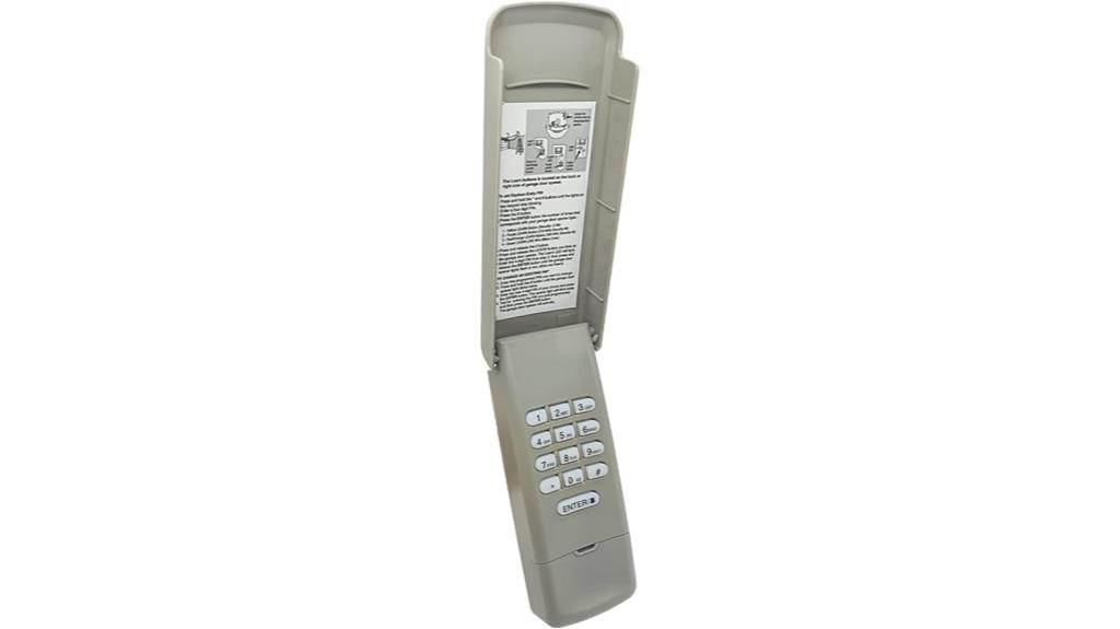 wireless garage door keypad