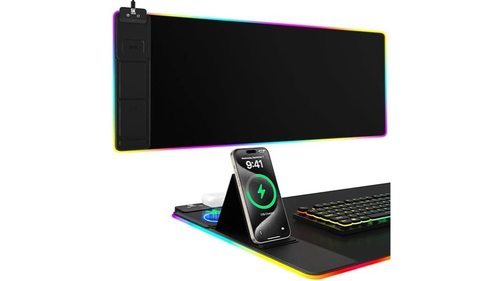 wireless rgb gaming mousepad