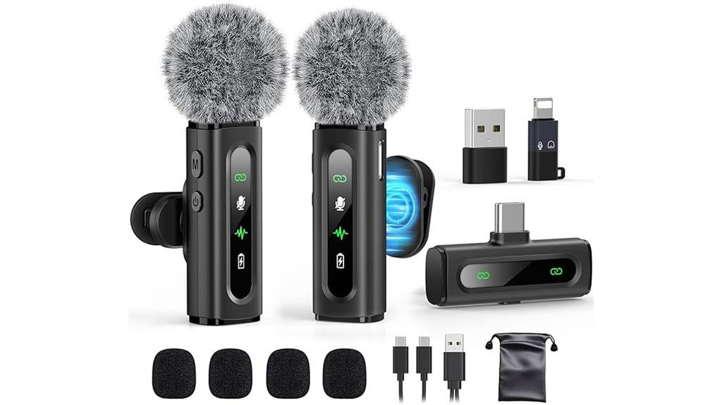 wireless usb c lavalier microphone