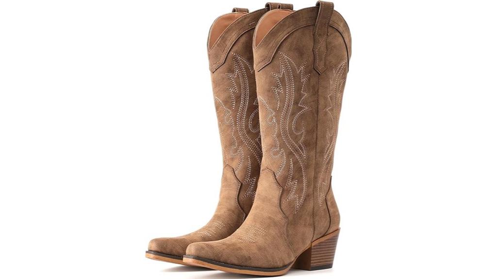 women s chunky heel cowboy boots