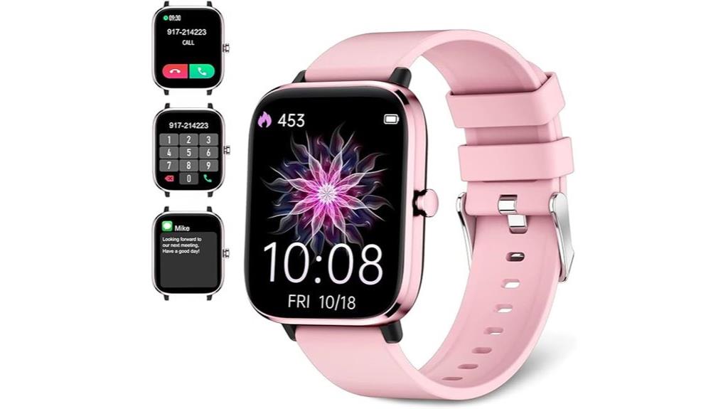 women s pink fitness smartwatch