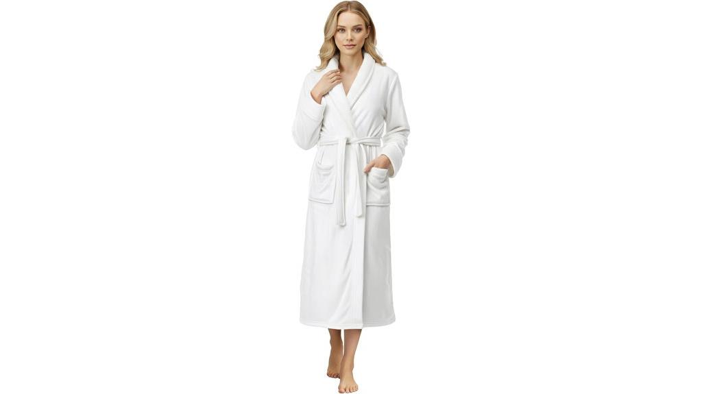 women s plush fleece robe