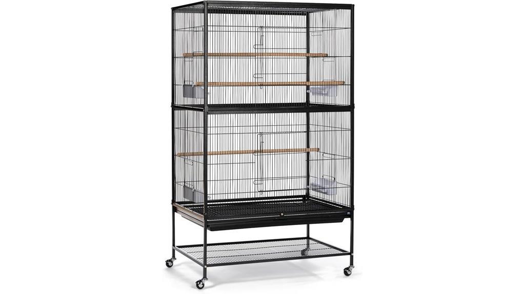 wrought iron cage stand