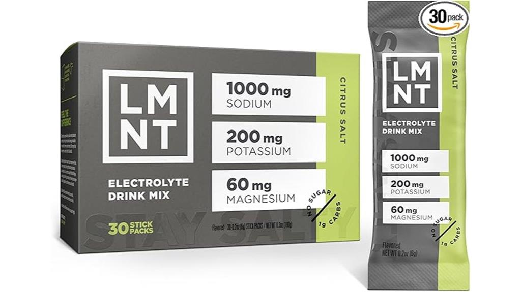 zero sugar citrus electrolyte mix