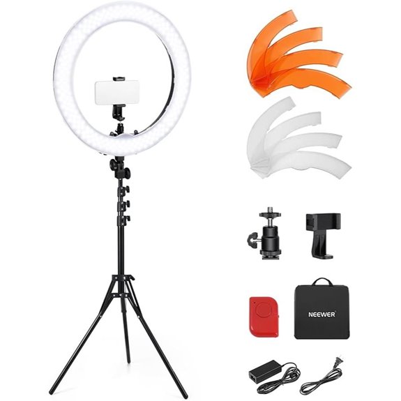 NEEWER 55W Dimmable LED Ring Light Kit