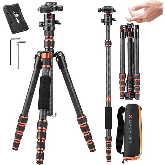 K&F Concept 60-inch Carbon Fiber Tripod