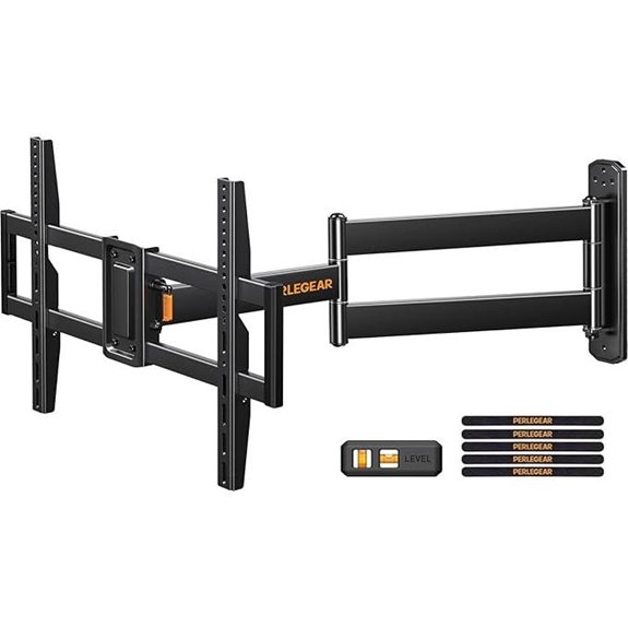 Perlegear Corner TV Wall Mount Full Motion 75-Inch