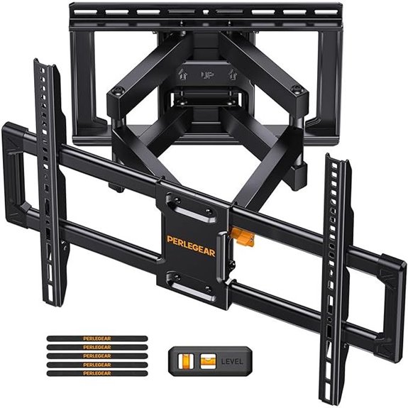 Perlegear Full Motion TV Wall Mount for 42-85 inch TVs