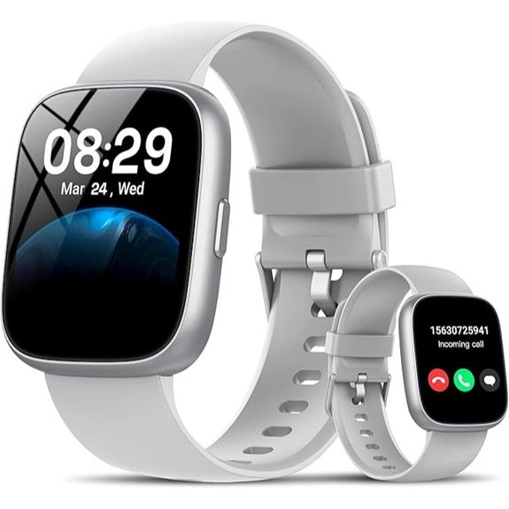 Smartwatch with Alexa Touchscreen Fitness & Waterproof