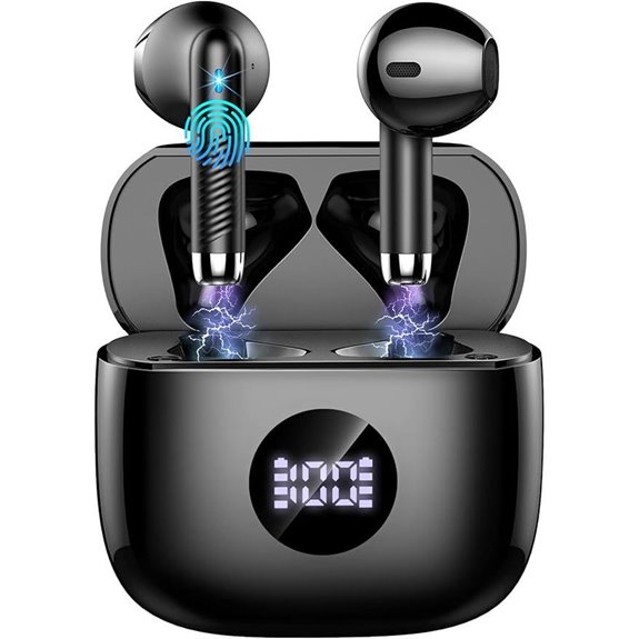 Wireless Bluetooth Earbuds with Noise Cancelling Micro