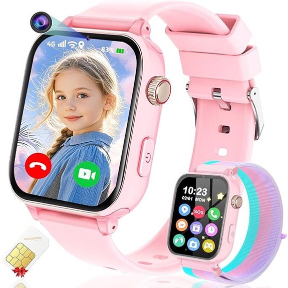 Kids' 4G GPS Smart Watch with Voice & Video Call