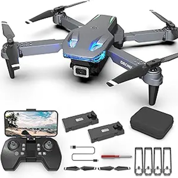 Wipkviey T28 Camera Drone with 1080P HD Foldable