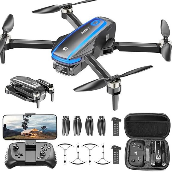 4K Camera Drone for Adults with 2 Batteries