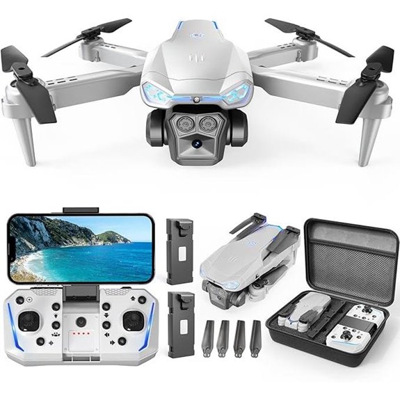 1080P Foldable Drone with Camera and 2 Batteries