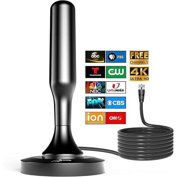 HIDB Indoor TV Antenna with Magnetic Base