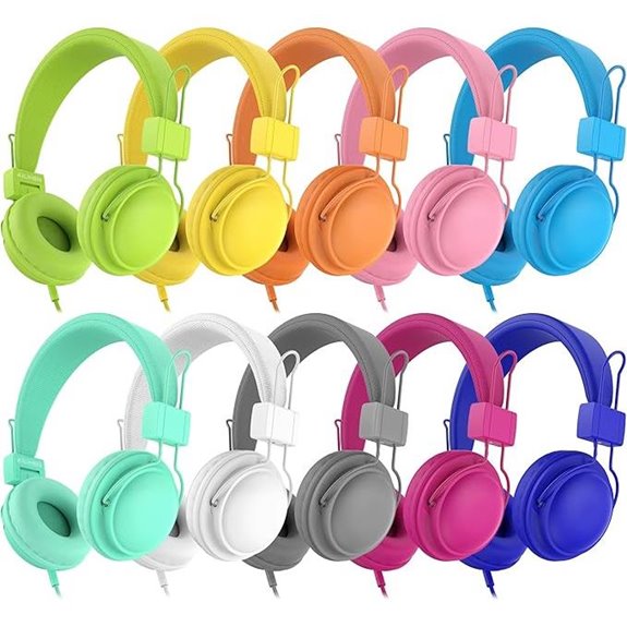 kids headphones 20 pack microphone