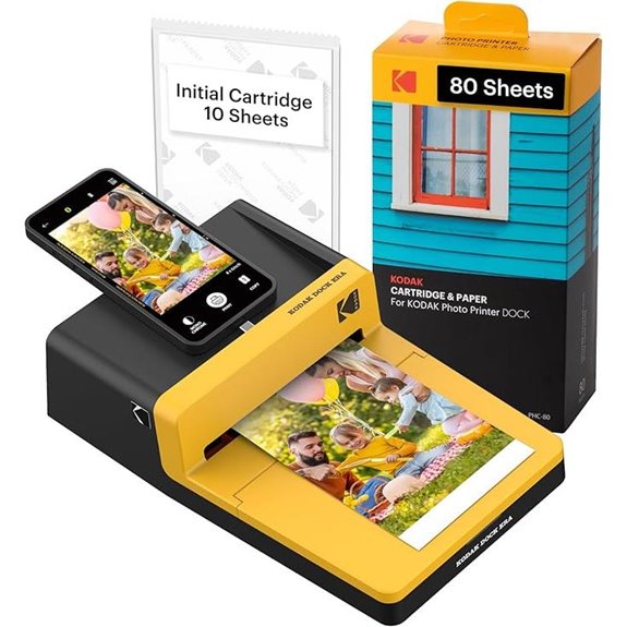 KODAK Dock ERA Plus 4x6 Photo Printer Bundle