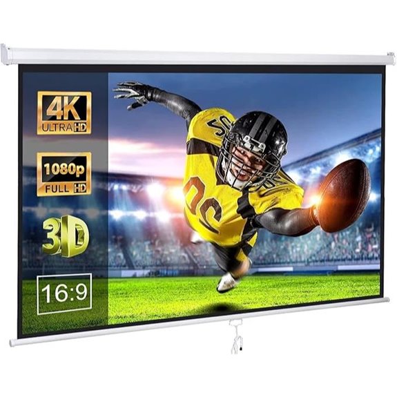 ZENY 100-Inch Portable Indoor/Outdoor Projector Screen