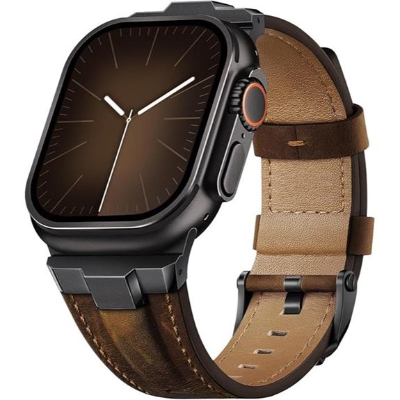 Leather Band Compatible with Apple Watch Ultra & Series