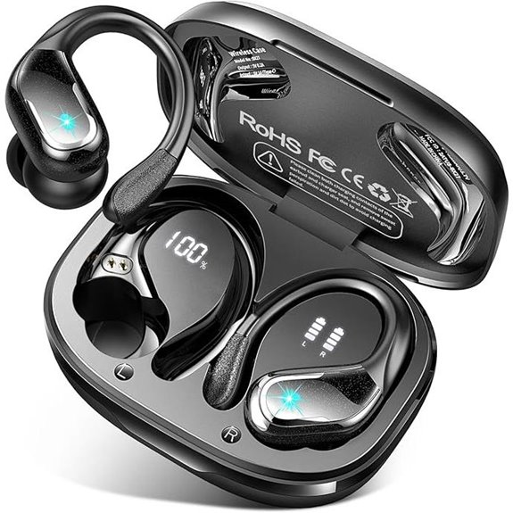 Wireless Earbuds with 75H Battery Waterproof Noise Cancelling