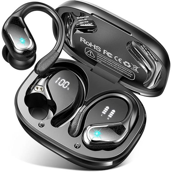 Wireless Earbuds with 75H Battery Waterproof Noise Cancelling