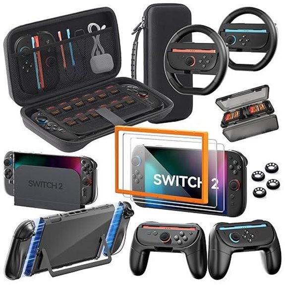 Nintendo Switch 2 Accessories Bundle (16-in-1 Kit)