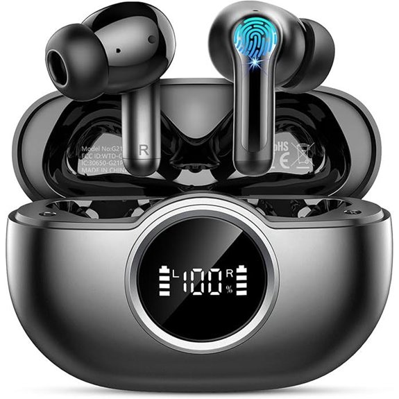 Wireless Earbuds with Noise Cancelling and Waterproofing