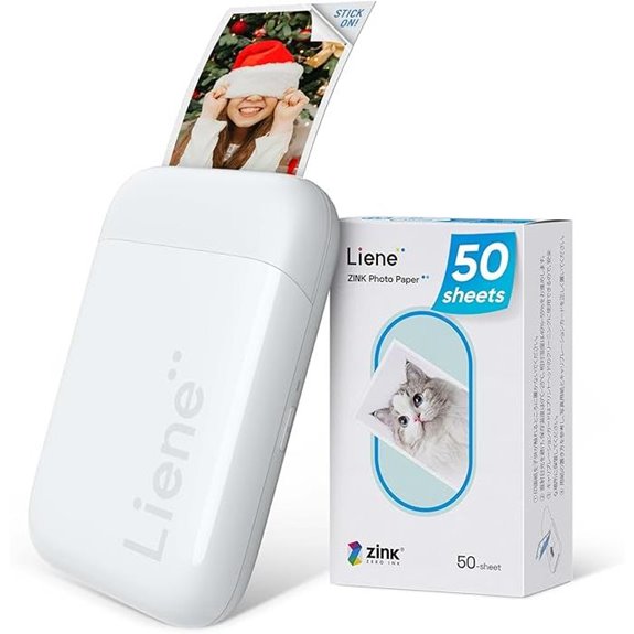 Liene 2x3” Portable Photo Printer with Paper