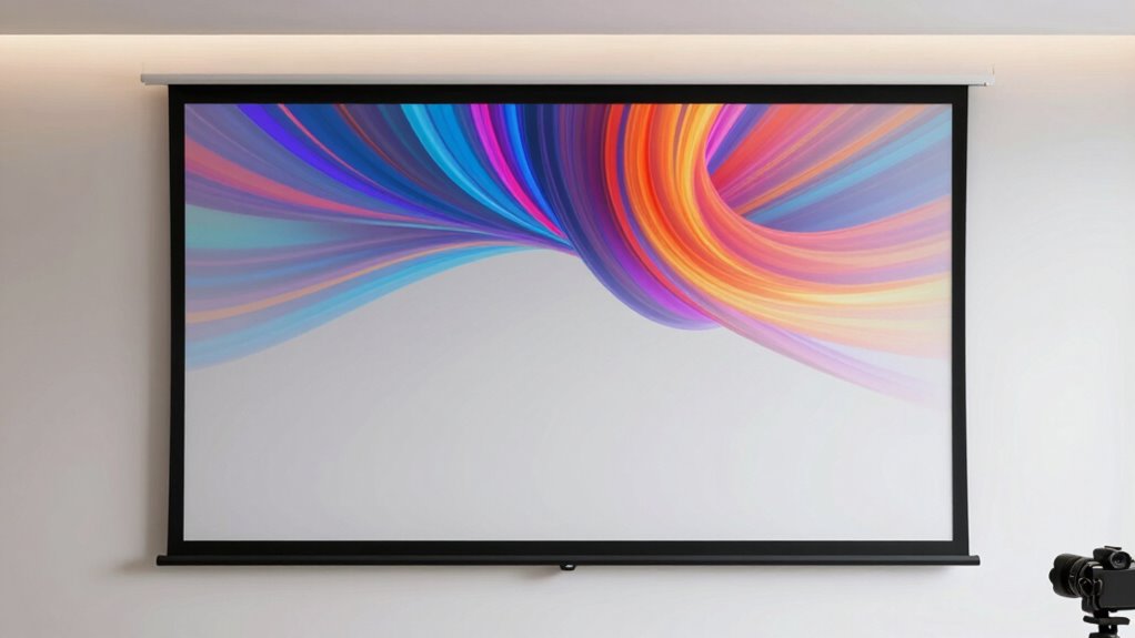 top fixed frame projector screens