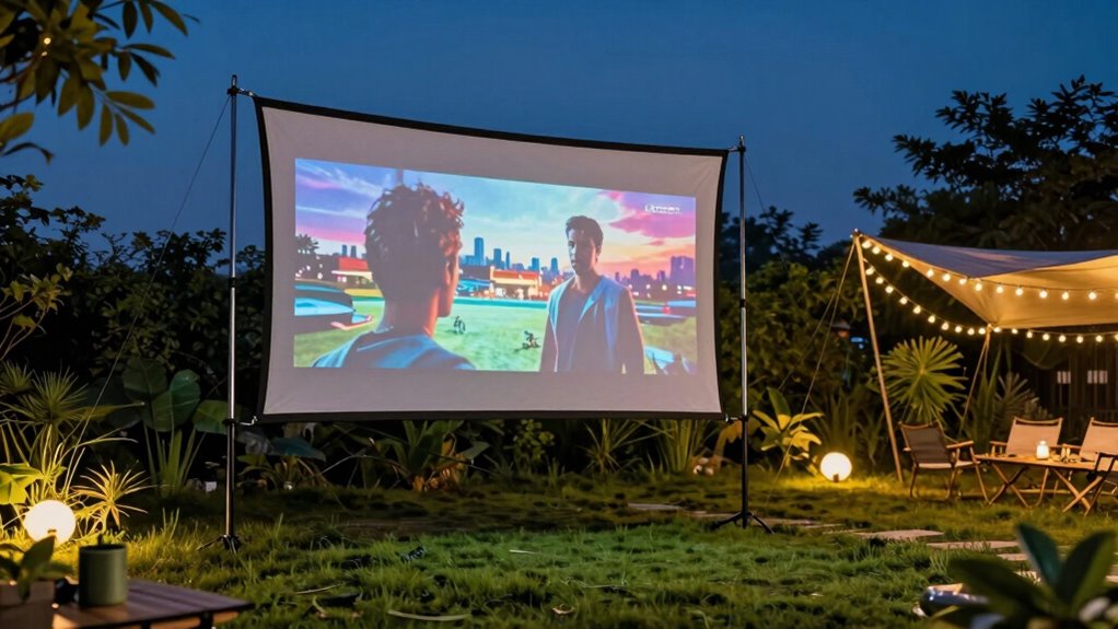 top portable projector screens