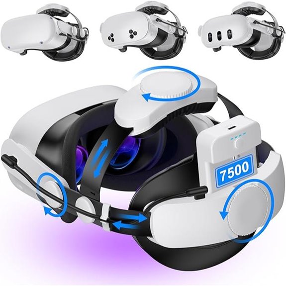 Kawaye VR Head Strap with 7500mAh Hot-Swap Battery