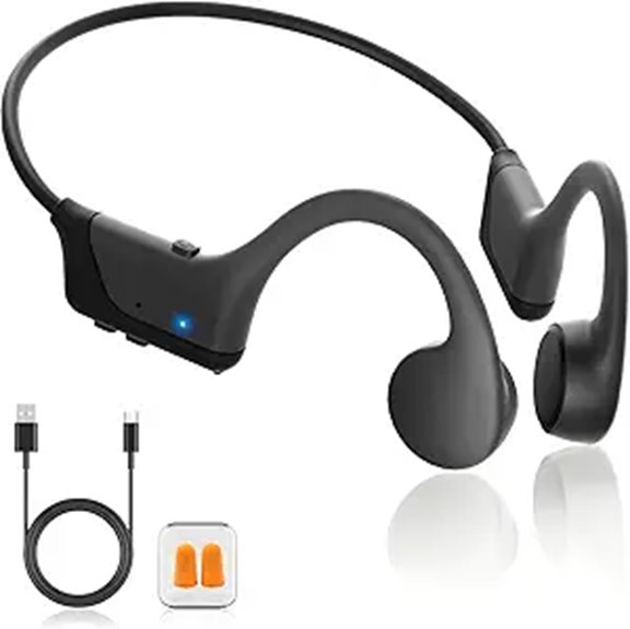Bluetooth Bone Conduction Headphones Waterproof 10H Play
