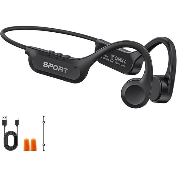 Bone Conduction Bluetooth Headphones with Mic and IPX6 Waterproof