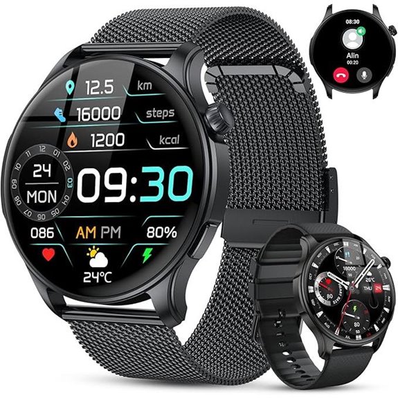 Smart Watch for Men Women Fitness Waterproof Heart Rate