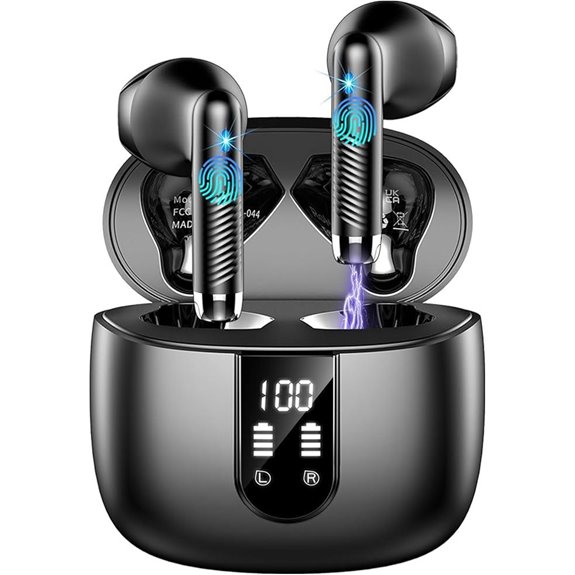 Wireless Bluetooth Earbuds with Noise Cancelling IP7 Waterproof