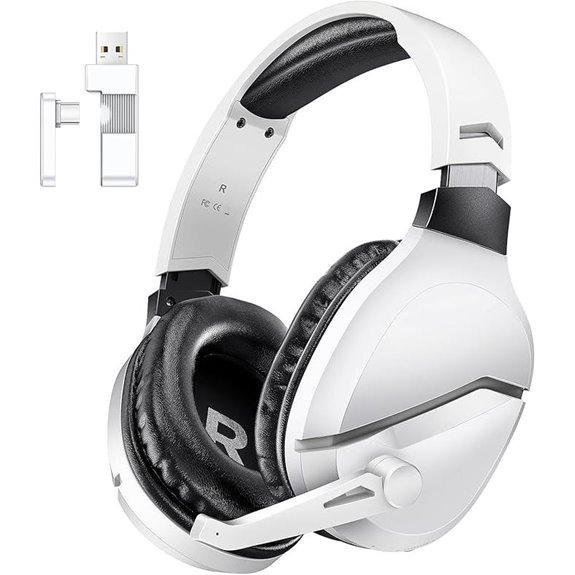 Wireless Gaming Headset with Microphone for PS5 and PC
