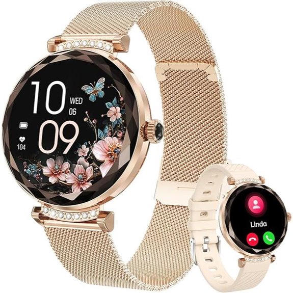 Smart Watch for Women with Heart Rate & Waterproof