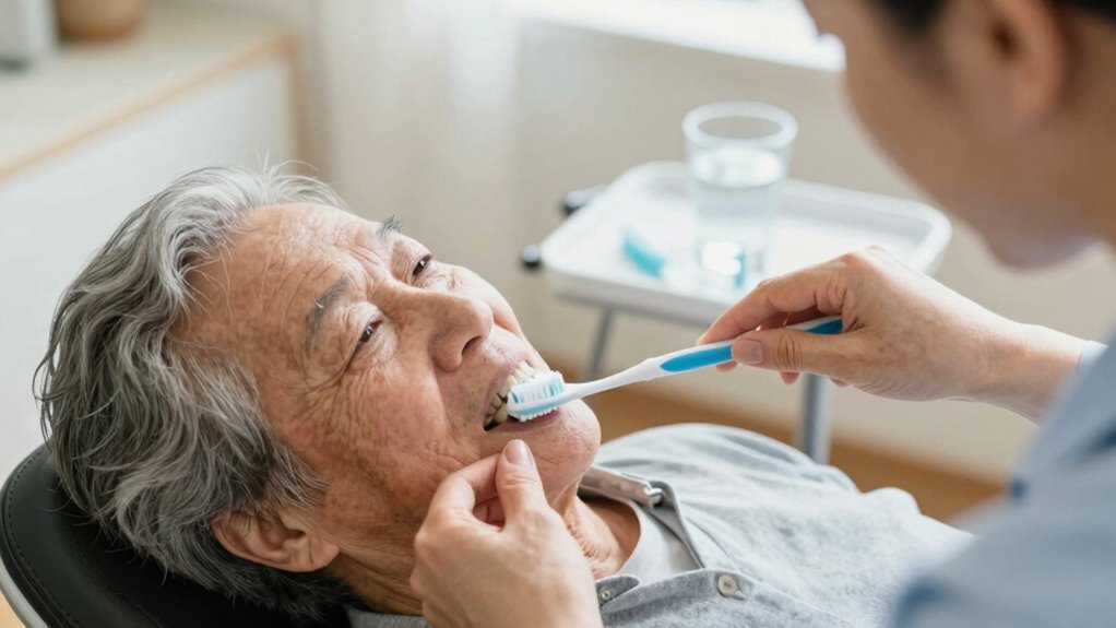 assisted oral hygiene techniques