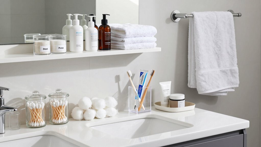 bathroom organization and storage