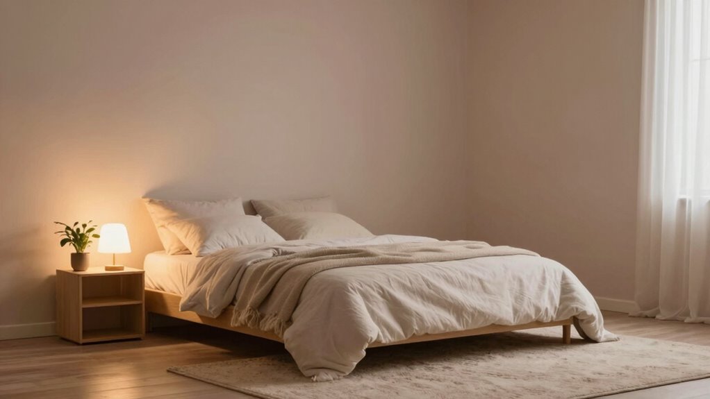 calm clutter free sleep environment