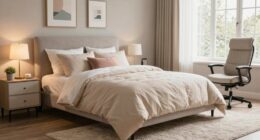 comfortable home bedroom setup