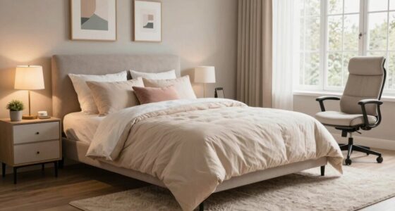 comfortable home bedroom setup